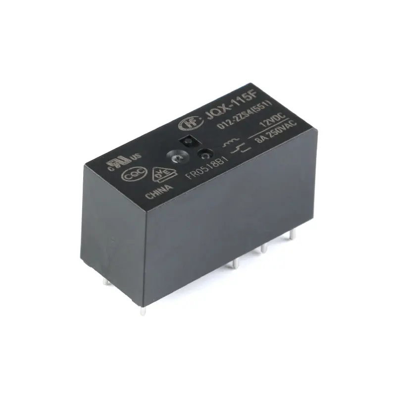 Relé HF115F 012-2ZS4, JQX-115F, 024-2ZS4, HF115F-012-2ZS4-12VDC, 005-2ZS4, 12VDC, DC5V, 12V, 24V, 8A, 250VAC, 8Pin - imagen 2