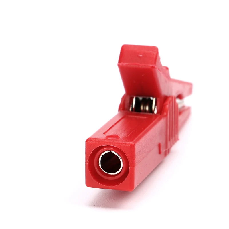 Clip de prueba de batería de 2000V, pinza de cocodrilo HV de 55MM para enchufe Banana, multímetro de 4mm, sonda de Cable de pluma, abrazadera aislante, 2 uds. - imagen 3