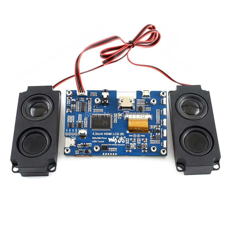 Raspberry Pi-pantalla táctil capacitiva, LCD IPS de 4,3 pulgadas, 800x480, USB, compatible con HDMI - imagen 4