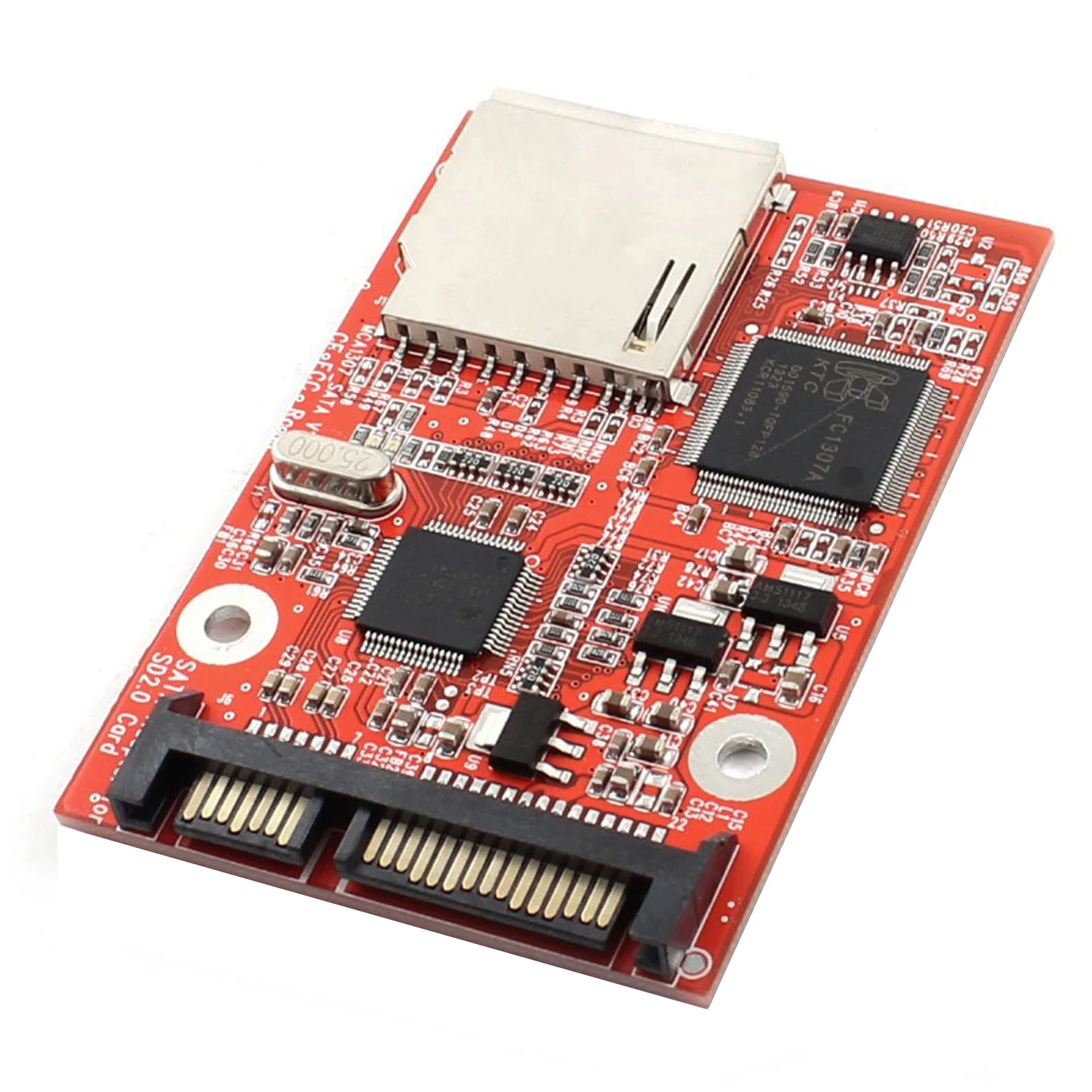 Adaptador de conversión Digital MMC SD SDHC SATA 6,35 centímetro HDD, seguro - imagen 2