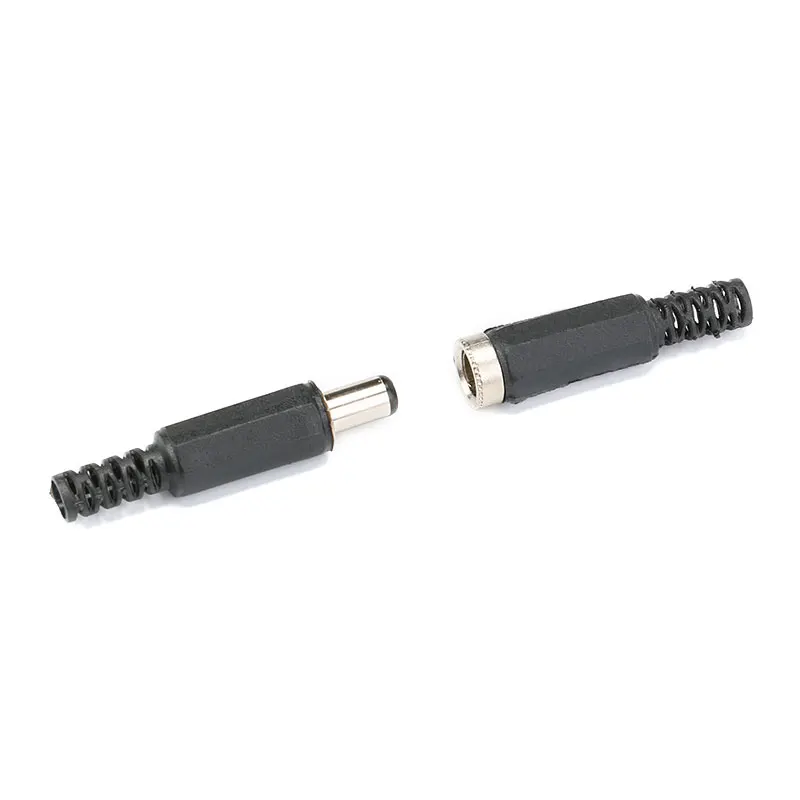 10PCS DC Power Connector pin 5.5*2.1mm 5.5x2.1 Female Plug Jack + Male Plug Jack Socket Adapter - imagen 3