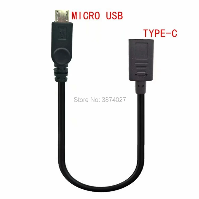 Adaptador de Cable conector USB tipo c hembra a Micro USB mini usb macho Dropshipping - imagen 3