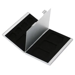 Estuche aluminio para tarjetas microSD y SD: caja protectora