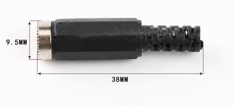 10PCS DC Power Connector pin 5.5*2.1mm 5.5x2.1 Female Plug Jack + Male Plug Jack Socket Adapter - imagen 5