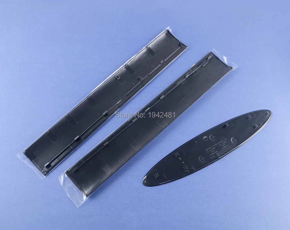 12 juegos de cubierta de puerta de bahía HDD de disco duro negro para consola PS3 4000 funda carcasa frontal Panel de placa frontal izquierda derecha - imagen 2