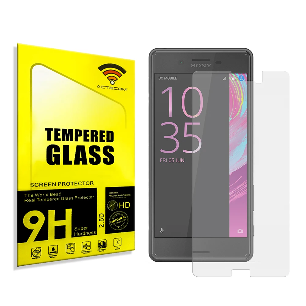 ACTECOM-Protector de Pantalla para Sony Xperia XZ, 2.5D, 0,26MM, 9H, Cristal Templado - imagen 2