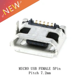 Conector hembra Micro USB de 5 pines SMD/DIP