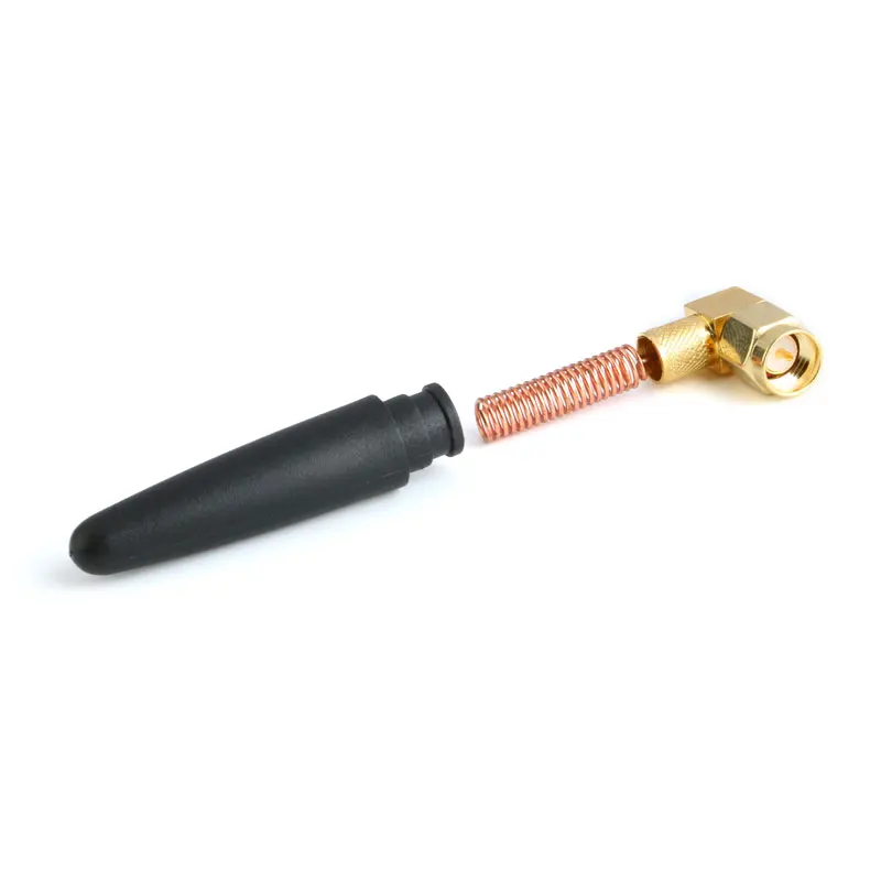 Antena de Radio inalámbrica Omni de 50mm, Conector de enchufe macho SMA de 3dBi, ángulo recto, ganancia de 433mhz - imagen 2
