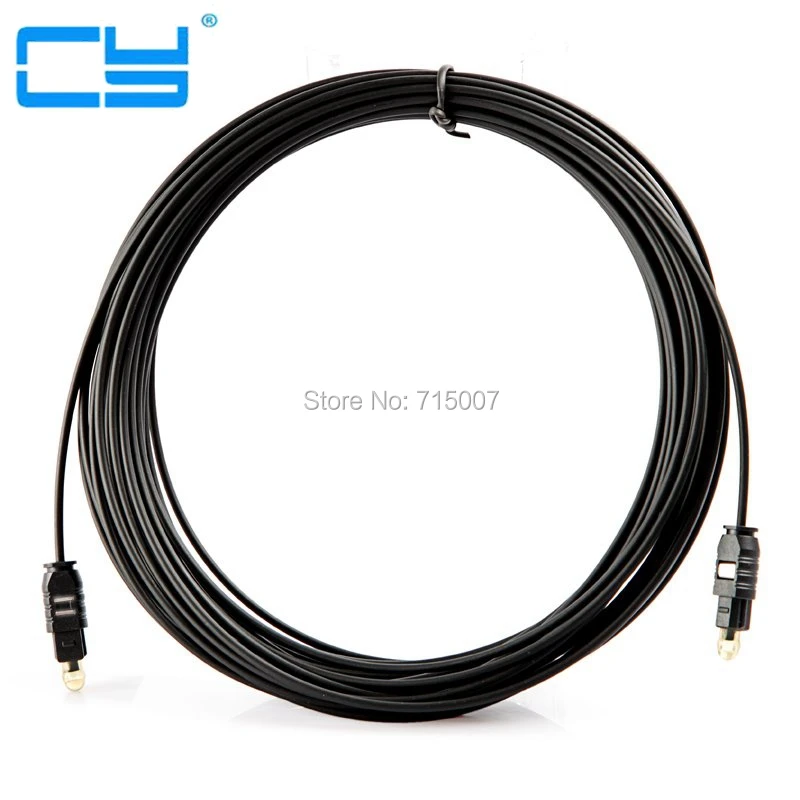 OD2.2mm fibra óptica Digital Toslink conectar Cable de Audio convertidor Cable DVD CD AV Cables de datos de vídeo