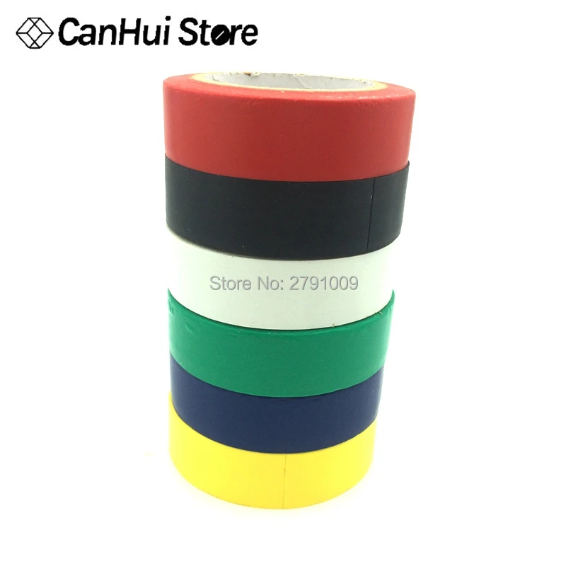Cinta adhesiva de aislamiento eléctrico, cinta impermeable de PVC de 16mm de ancho, de alta temperatura, 9M, 1 unidad - imagen 3