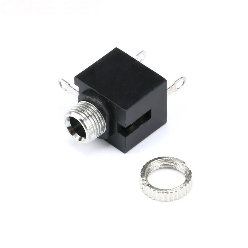 Conector de Audio estéreo, 10 piezas, 3,5mm, PCB con tuerca/301M, ESTÉREO - imagen 4