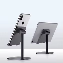 Soporte Aluminio Ajustable para Móvil y Tablet de Escritorio