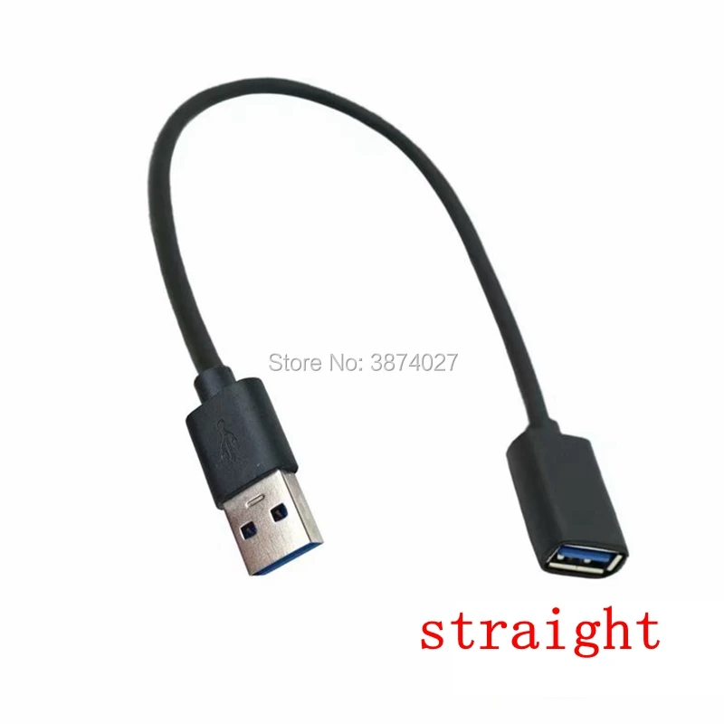 Extensión de Cable macho a hembra USB 3,0 de alta velocidad, 90 grados, arriba, abajo, derecha e izquierda, 30CM - imagen 4