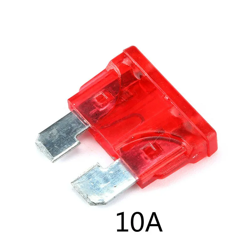 10 Uds. Fusible de hoja estándar medio insertar pines ZINC 1A 2A 3A 5A 7.5A 10A 15A 20A 30A 40A 50A reacondicionados para Auto coche camión - imagen 3