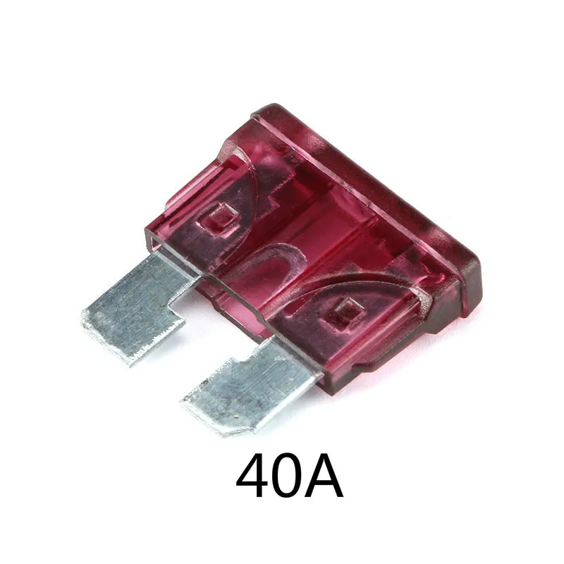 10 Uds. Fusible de hoja estándar medio insertar pines ZINC 1A 2A 3A 5A 7.5A 10A 15A 20A 30A 40A 50A reacondicionados para Auto coche camión - imagen 5