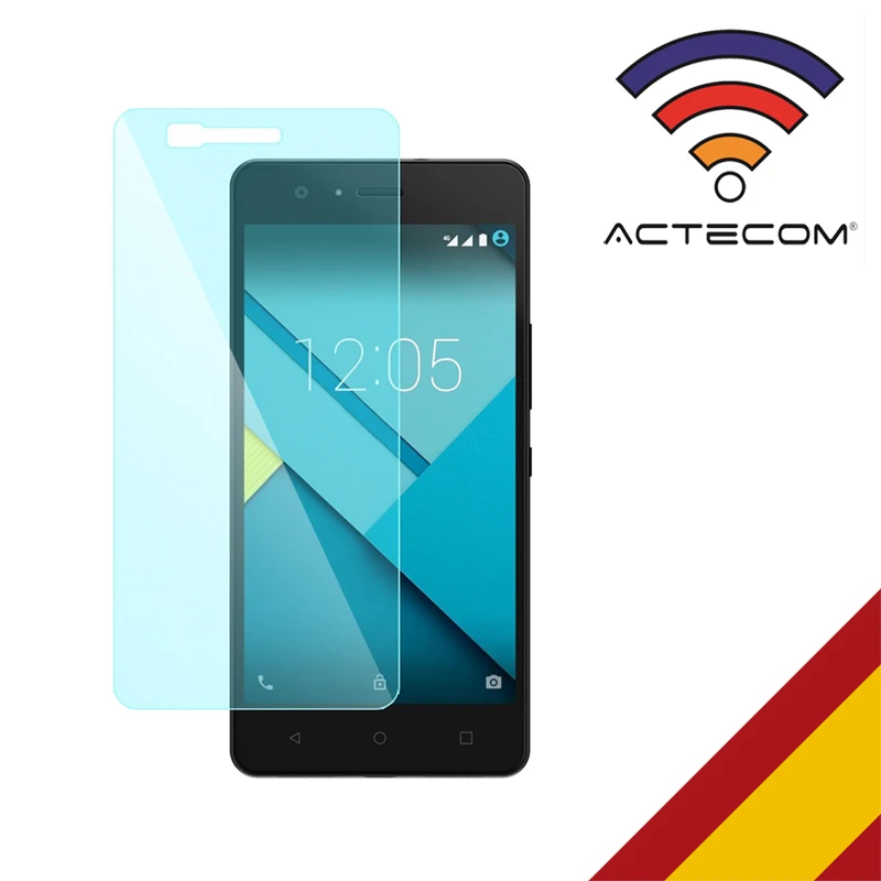ACTECOM-PROTECTOR de CRISTAL TEMPLADO, PANTALLA de 0,2 MM PARA BQ AQUARIS M5