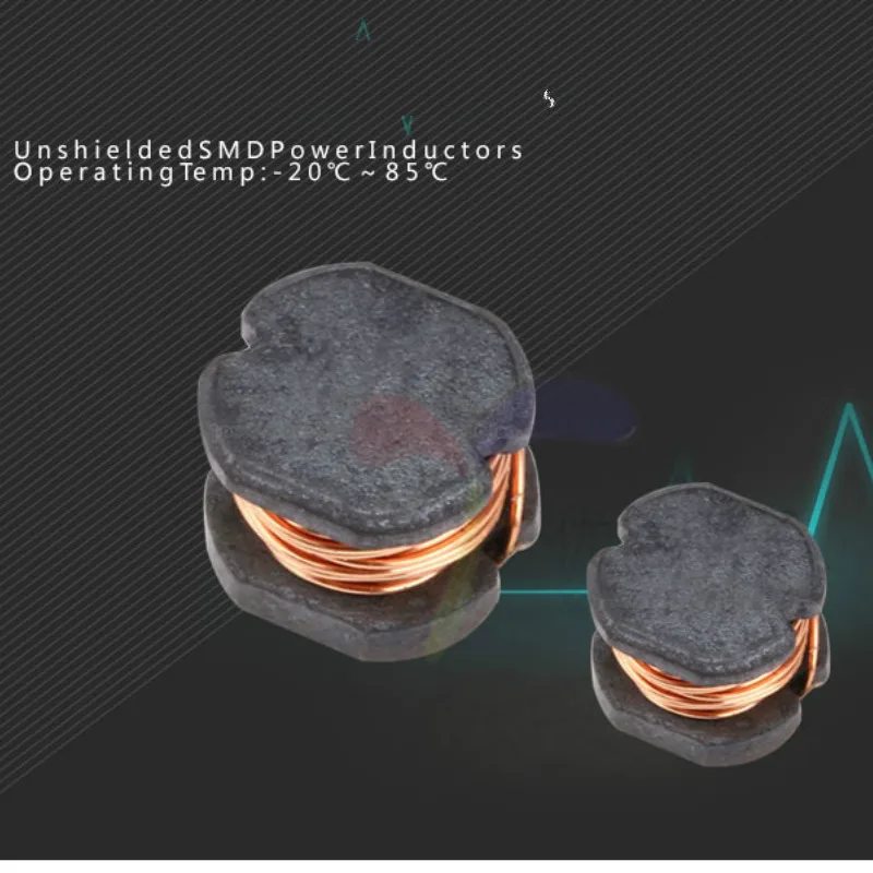 Kit surtido de Inductores de potencia SMD CD43, Chip de alta calidad, 13 valores, 2.2UH-470UH, 65 Uds. - imagen 2