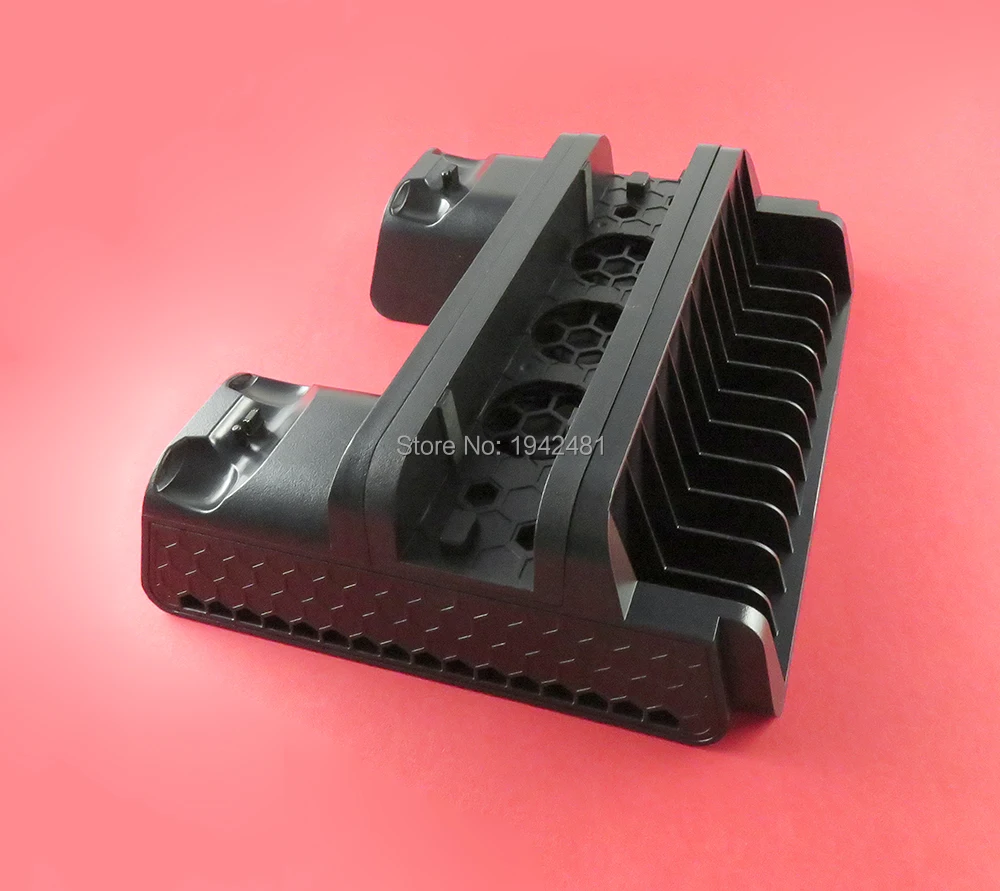 Soporte Vertical para PS4 Slim/PS4 PRO, ventilador de refrigeración, cargador de controlador Dual, estación de carga para SONY Playstation 4, 1 Uds. - imagen 4