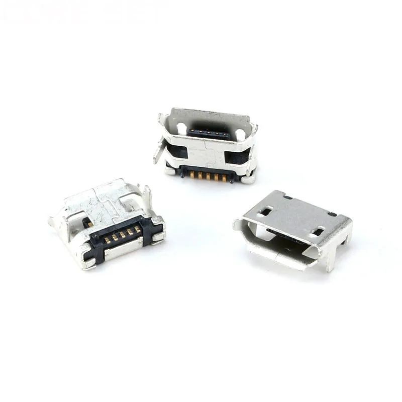 Conector Micro USB 5P 20 piezas, Conector Micro USB de 5 pines, hembra SMD DIP de paso 7,2mm - imagen 2