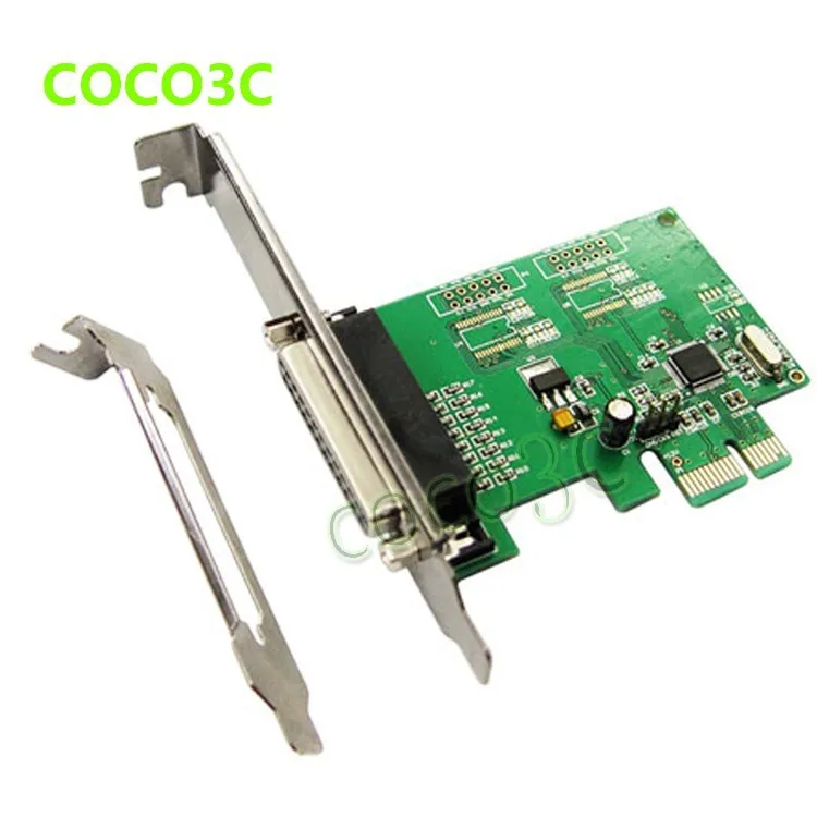 MosChip MCS9901 PCIe 1 Parallel IEEE 1284 Controller card PCI express to DB25 printer LPT port Expension adapter 2