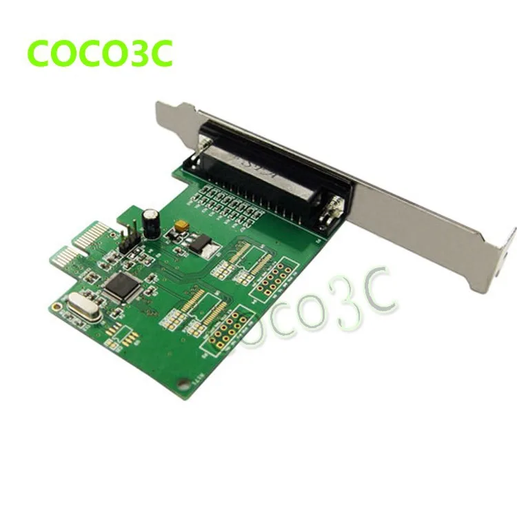 MosChip MCS9901 PCIe 1 Parallel IEEE 1284 Controller card PCI express to DB25 printer LPT port Expension adapter 1