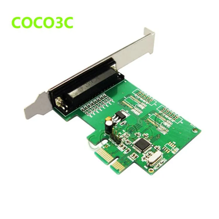 PCI-e 1 Parallel IEEE 1284 Controller card PCI express to DB25 printer LPT port Expension adapter