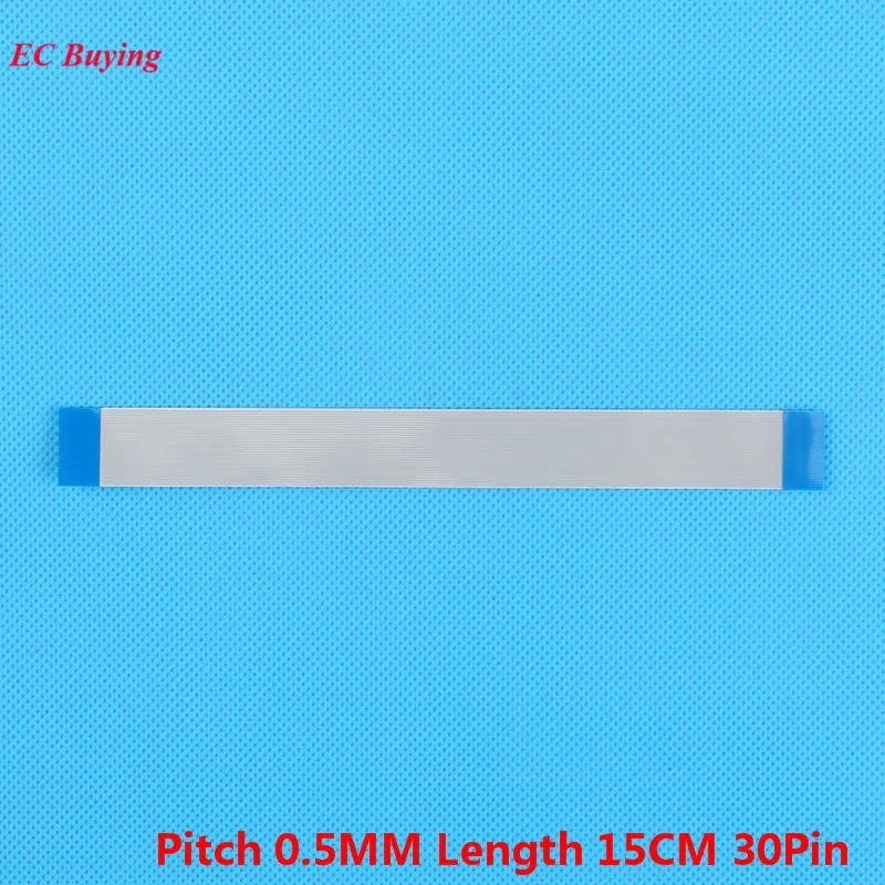 5 uds Cable de cinta de 30 pines FFC 150mm 0,5mm Cable plano de paso dirección hacia adelante 15cm de longitud igual 30 pines para TTL - imagen 3
