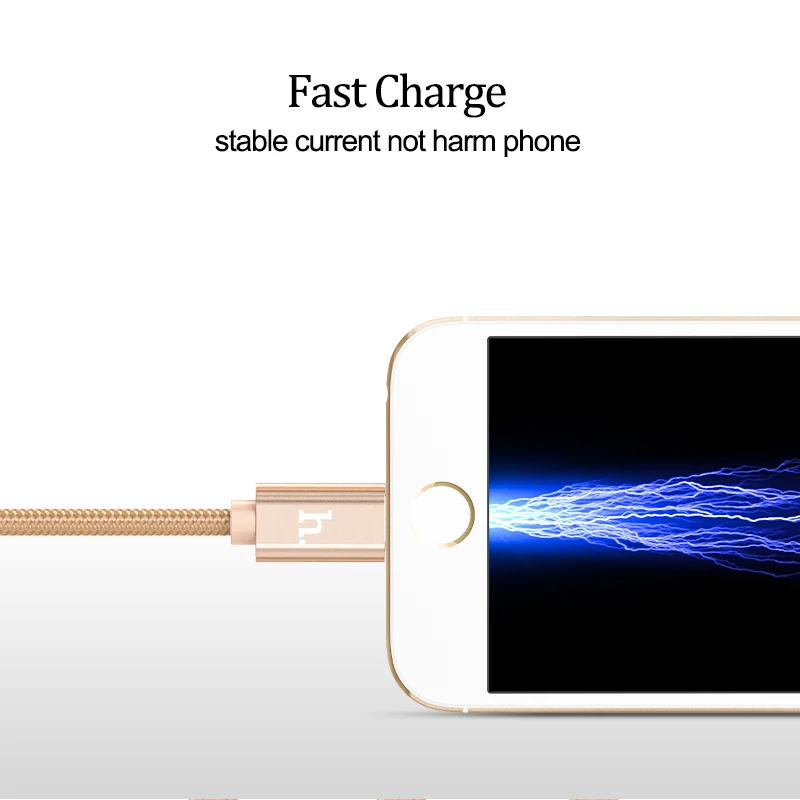 HOCO-Cable de datos de carga de Metal, Cable de nailon para enchufe de Apple, iPhone, iPad, Micro USB tipo C, Samsung, Xiaomi, Cable 3 en 1, 2 en 1 - imagen 5