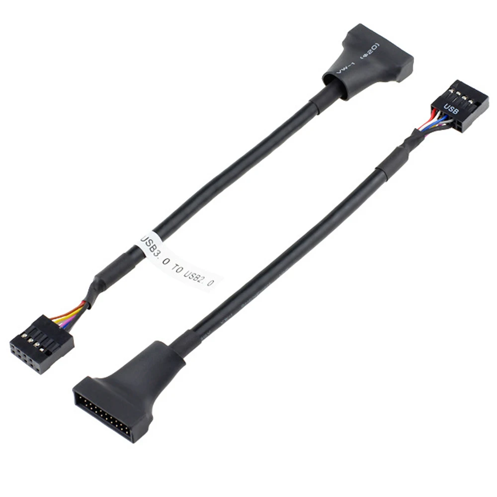 Cabecera USB 3.0 hembra 19 contactos adaptador a macho 9 pines - imagen 2