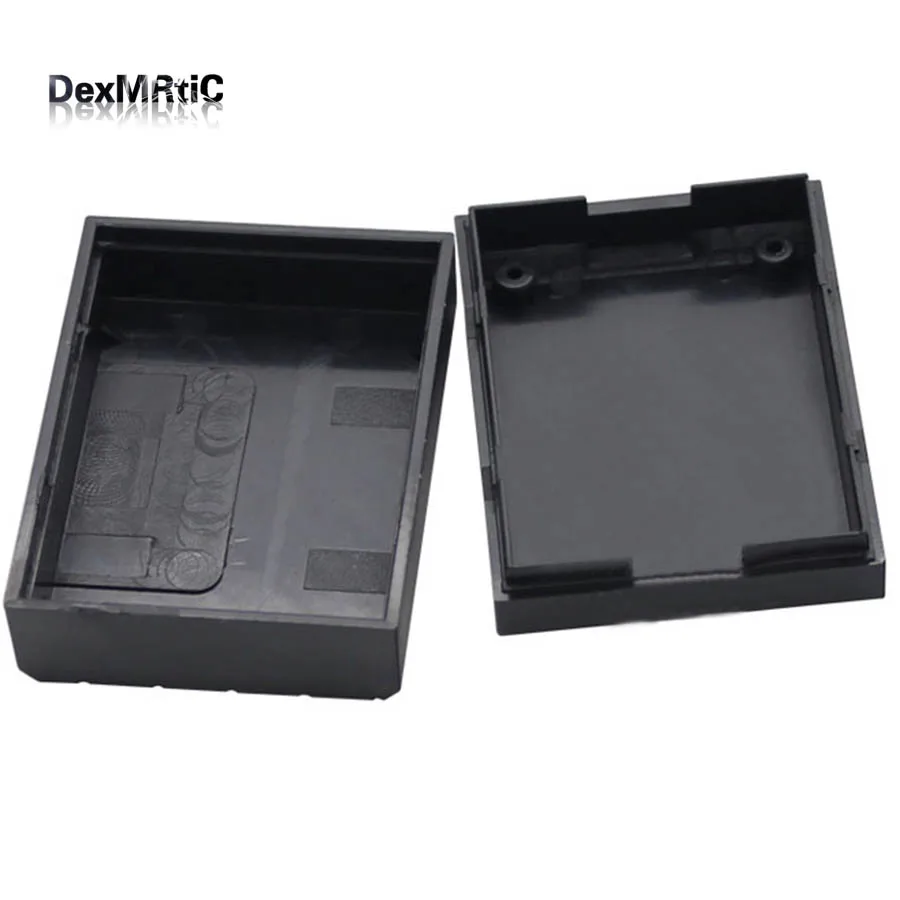 2x caja de proyectos de plástico electrónica caja de conexiones DIY-60*45*23mm nuevo negro al por mayor - imagen 2