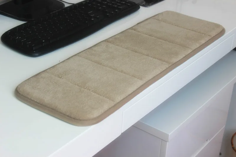 Almohadilla para teclado de algodón con memoria Ultra, suave, absorbente del sudor, antideslizante, para muñeca y codo, regalo para mesa de oficina, ordenador de escritorio - imagen 4