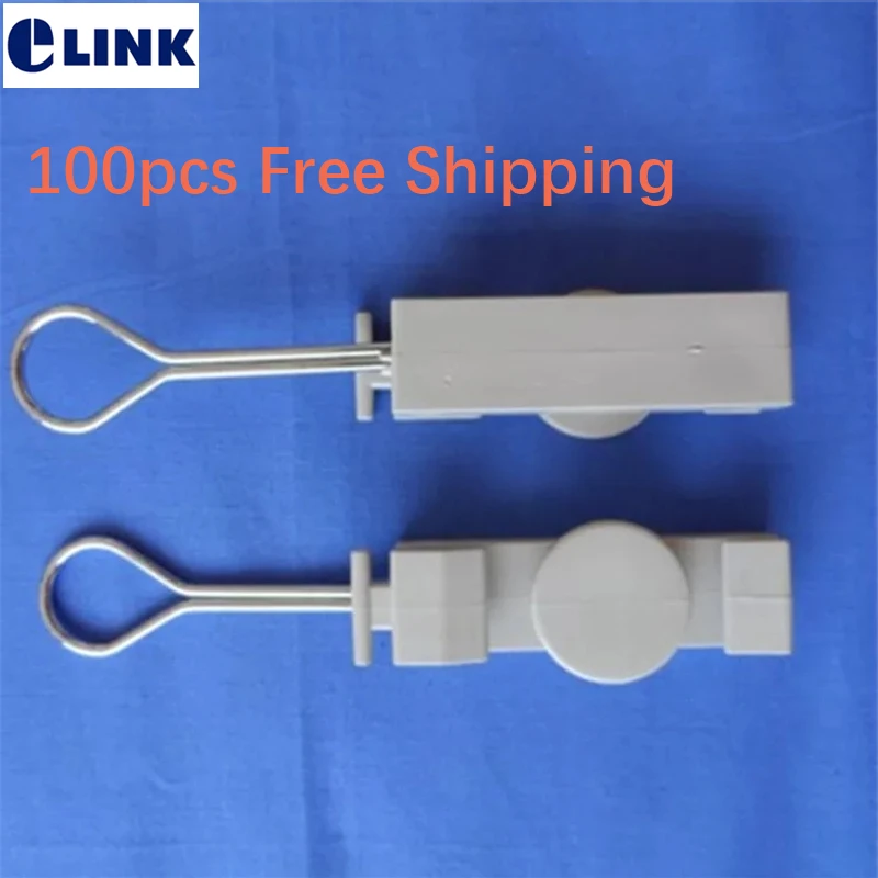 Accesorio ftth tipo S gancho flexible accesorio de fibra óptica sujetadores de plástico abrazadera de suspensión de fibra óptica envío gratis ELINK 100 Uds