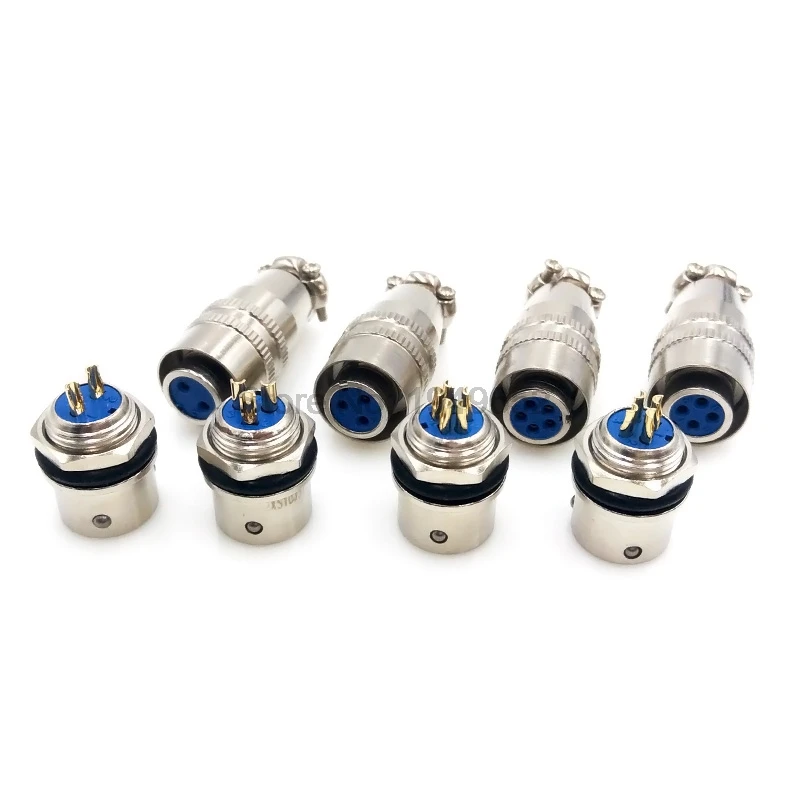 Conector rápido circular XS10, enchufe macho y hembra de contacto chapado en oro, 10mm, 2 pines, 3 pines, 4 pines, 3a, 250V - imagen 2