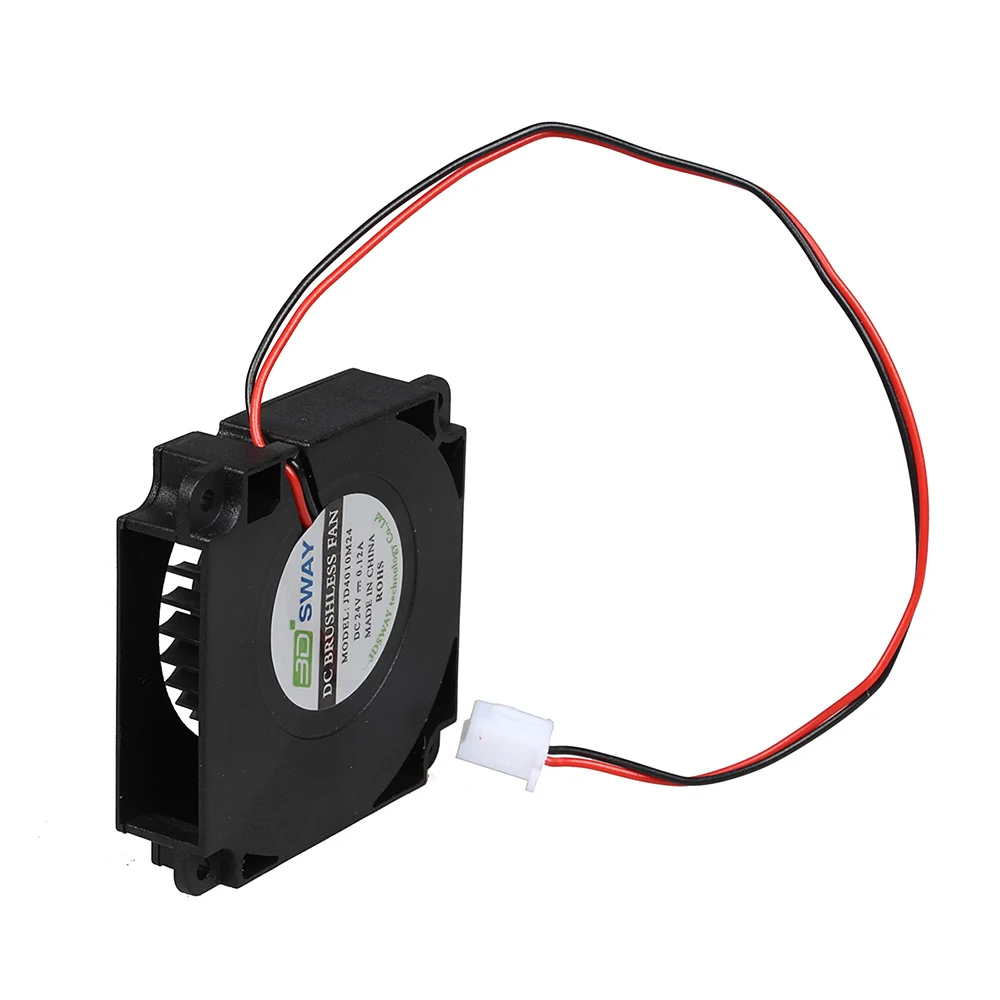 Piezas de impresora 3D XCR3D, ventilador de refrigeración, Turbo hidráulico, Ultra silencioso, rodamiento de bolas, 30x30/40x40x10mm, 12V/24V DC XH2.54 Wire 1 - imagen 3