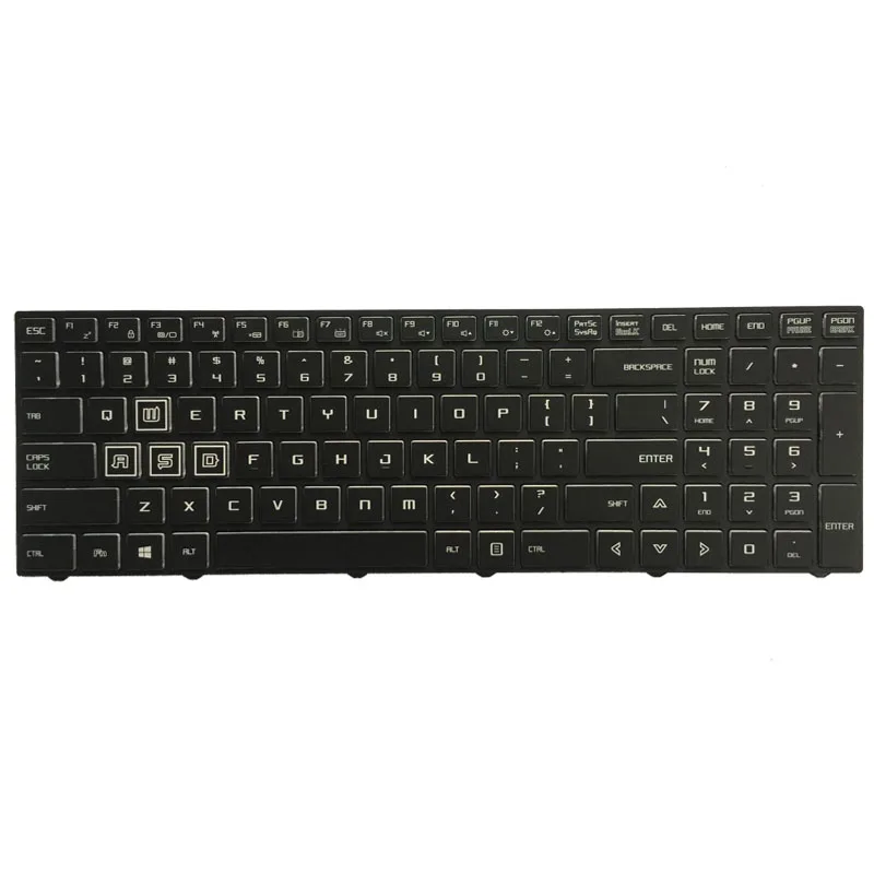 Nos teclado para portátil Clevo P651HP3-G P655HP3-G P650HP3 teclado en inglés con luz de fondo - imagen 2