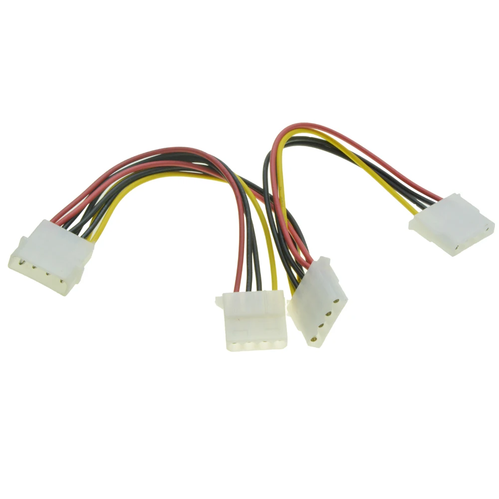 Cable de alimentación Molex de 4 pines, multiplicador de puerto de alimentación IDE, conector D Y divisor, Cable de extensión, 1 a 3 puertos hembra - imagen 2