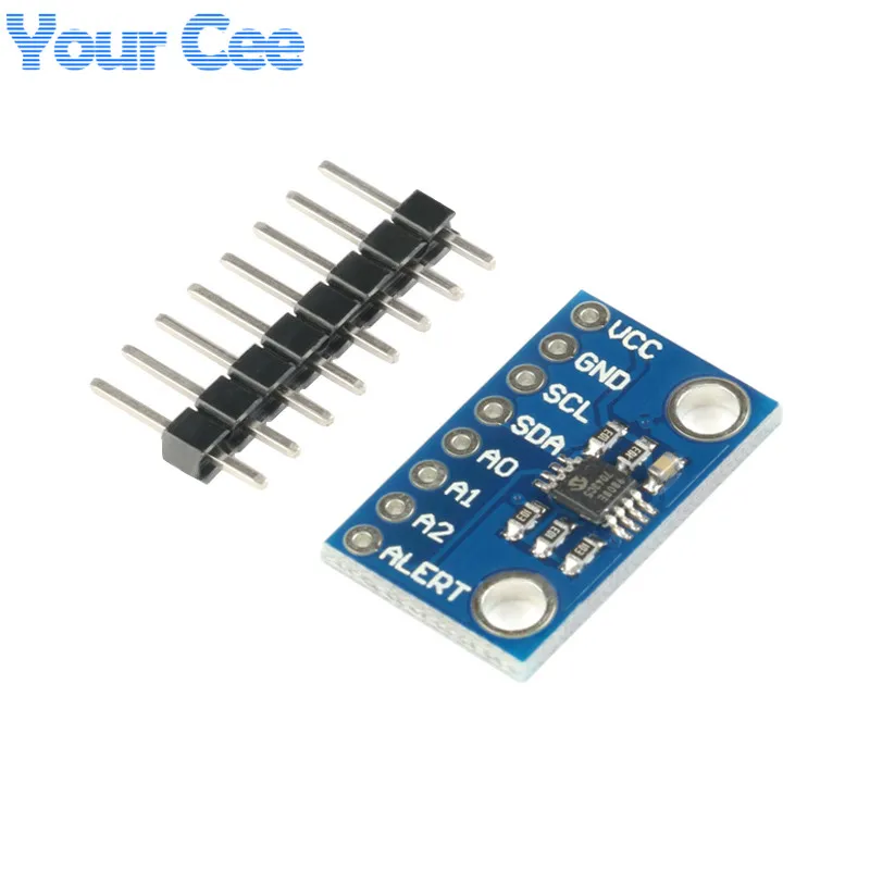 Sensor de temperatura de alta precisión MCP9808, módulo de placa de ruptura I2C IIC, voltaje lógico de 2,7 V-5V para Arduino 9808 - imagen 2