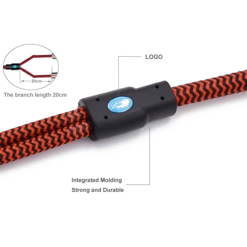 OFC-Cable de Audio estéreo 6,35mm macho a Dual estéreo 6,35mm hembra para auriculares mezcladores, Conector de 1/4 pulgadas, Cable divisor Premium de 1M, 2M, 3M, 5M - imagen 4