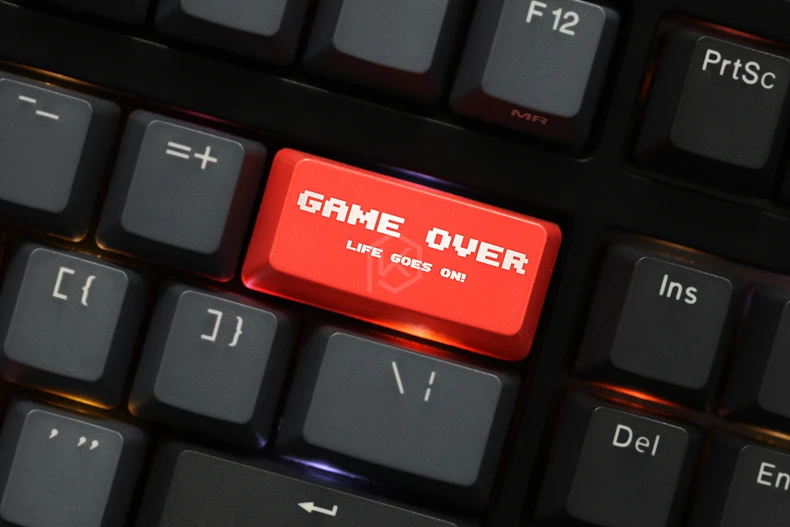 Novedad Shine Through Keycaps ABS grabado, juego Shine-Through sobre teclado mecánico personalizado negro rojo backspace - imagen 3