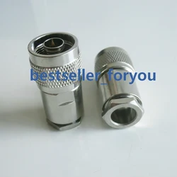 Abrazadera coaxial N macho recta para RG8 RG213 LMR400