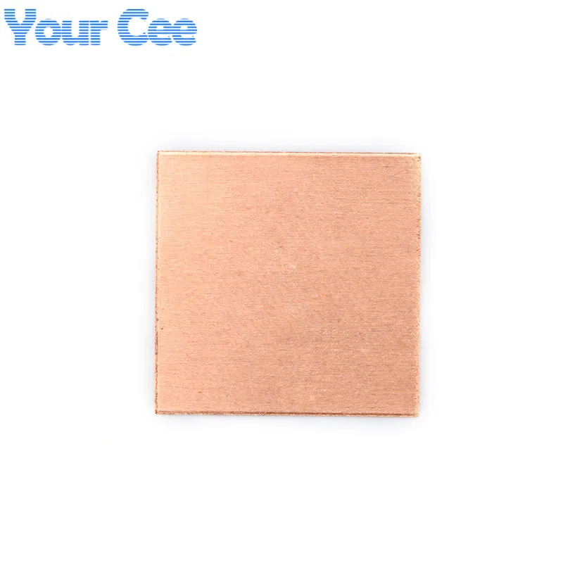 10 Uds 15mm x 15mm 0,3mm 0,5mm 0,8mm 1mm 1,2mm 1,5mm 2,0mm de espesor disipador térmico cuña de cobre almohadillas térmicas para ordenador portátil IC Chipset GPU CPU - imagen 3