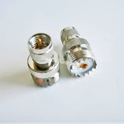 Conector SO239 Hembra a Mini UHF Macho Recto