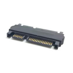 Convertidor de extensión macho de 3,5 "y 2,5", adaptador recto SATA de 22 Pines, 7 + 15 macho a SATA de 22P, 7 + 15
