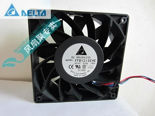 Ventilador de refrigeración para delta ffb1212ehe -r00, 12cm, 12038, 1238, 120x120x38MM, 12V, 3A