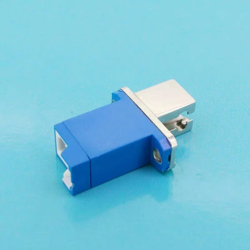 Adaptador híbrido E2000 LC, conector de fibra óptica FTth azul hembra a hembra, acoplador SM MM UPC E2000-LC, precio al por mayor, ELINK - imagen 2
