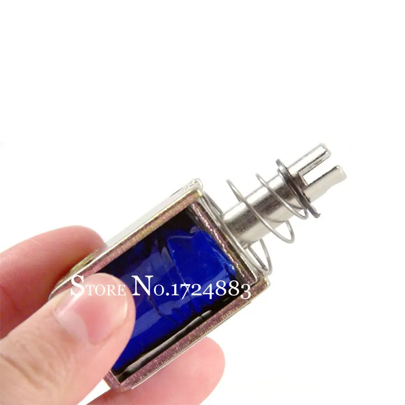 JF-1039 1039B dc 12V 25N carrera 10mm tipo empuje electroimán de solenoide lineal - imagen 5