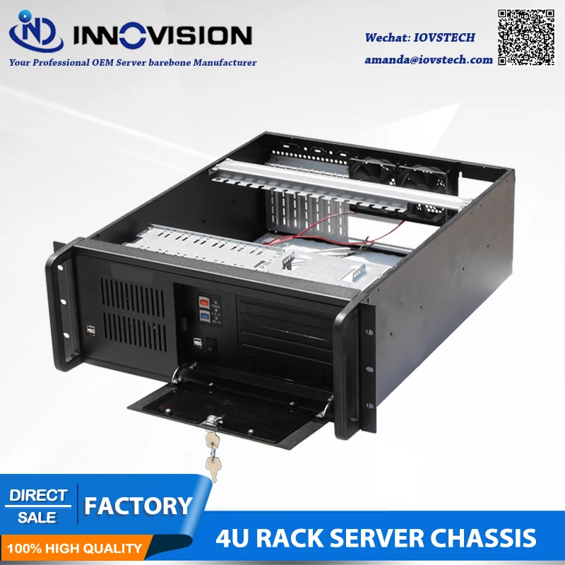 Computadora industrial RC530 4Urack montaje chasis/caja de servidor 4U para control industrial, etc. - imagen 3