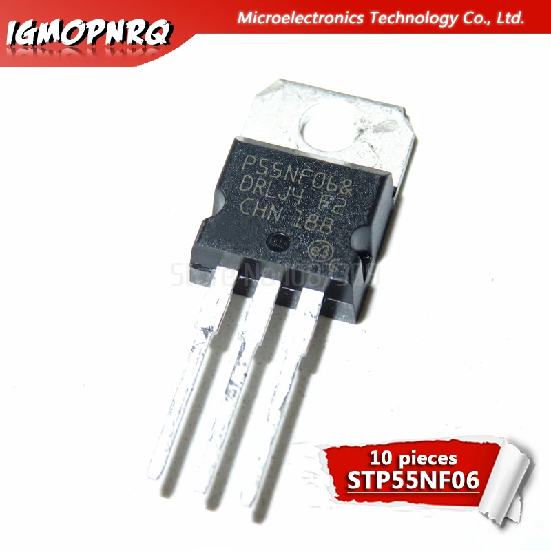 Transistor TO-220 TO220, 30N06, 55NF06, STP65NF06, STP75NF75, LM317T, IRF3205, TO220, 30N06, 50N06, 55NF06, 65NF06, 75NF75, 10 Uds. - imagen 3