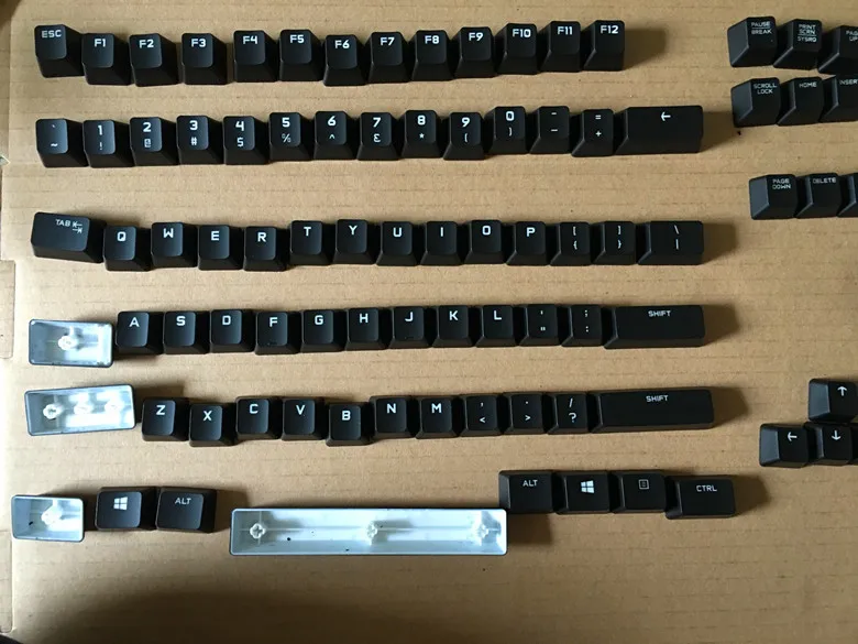 Juego de teclas originales para Logitech G610, transparentes, retroiluminadas, versión estadounidense, 1 unidad - imagen 5