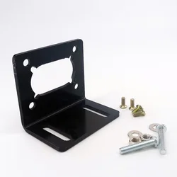JGY370 Soporte Motor Helicoidal – Metálico Tipo L con Tornillo